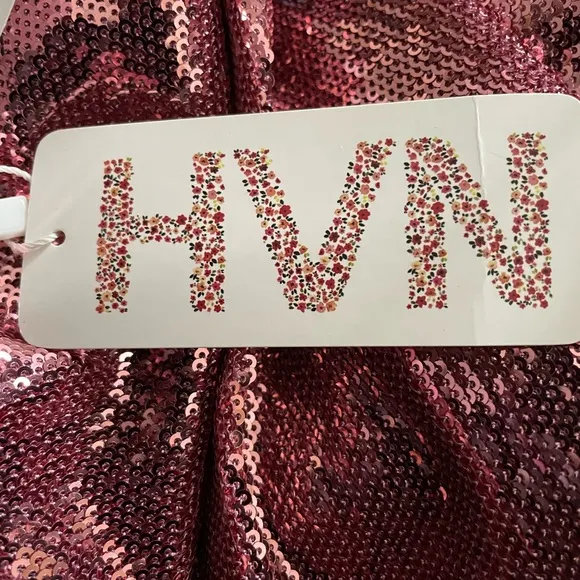 HVN Pink Sequin Wiona Slip Skirt Size 2