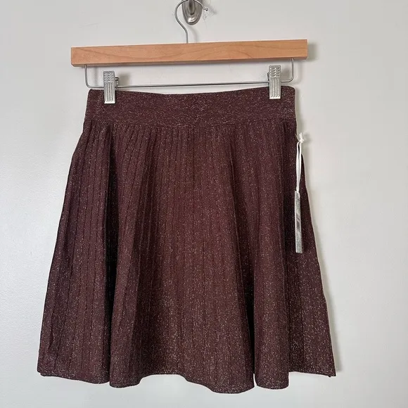HYACINTH HOUSE Bronze Shimmer Sonia Mini Skirt