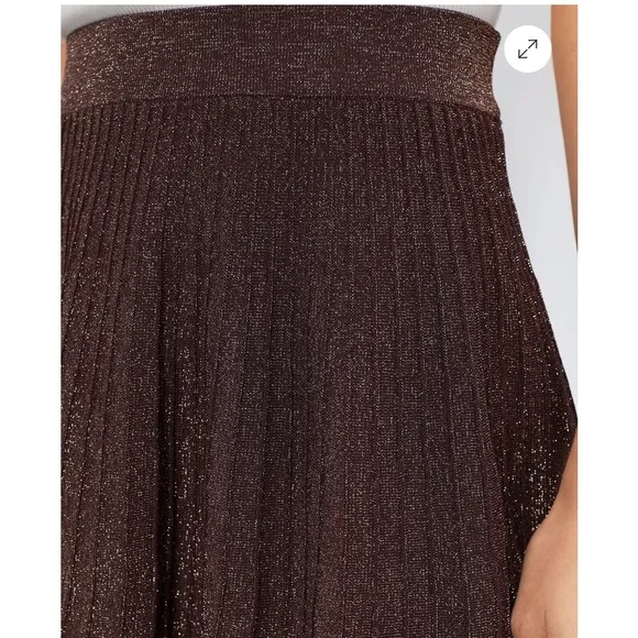 HYACINTH HOUSE Bronze Shimmer Sonia Mini Skirt