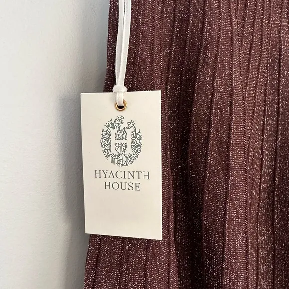 HYACINTH HOUSE Bronze Shimmer Sonia Mini Skirt