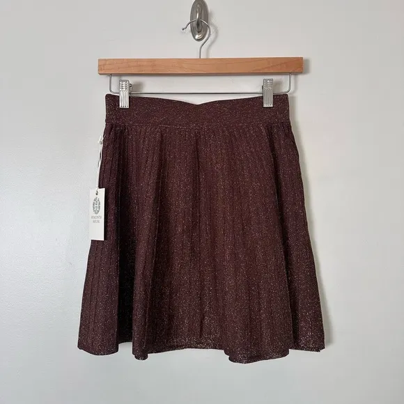 HYACINTH HOUSE Bronze Shimmer Sonia Mini Skirt