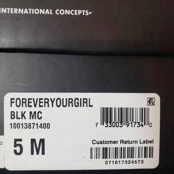 INC International Concepts Forever Young Girl Black Closed Toe Pointed Heels 5M