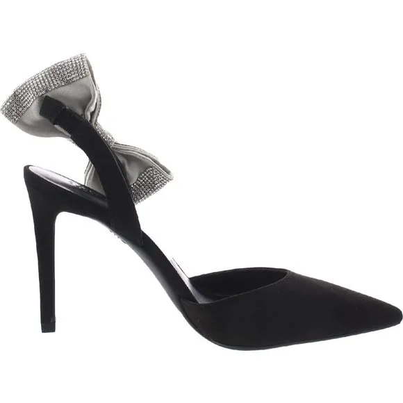 INC Womens pointy toe suede cystal bow heel/INC formal heels