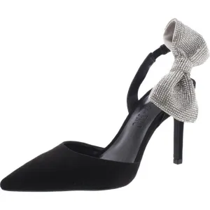 INC Womens pointy toe suede cystal bow heel/INC formal heels