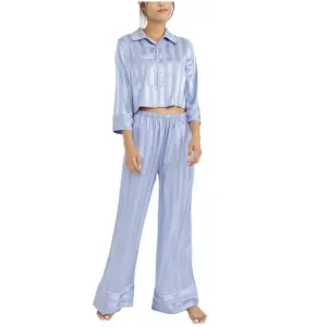 Intimately Free People Hazy Blue Pajama Party Sleep Set XS