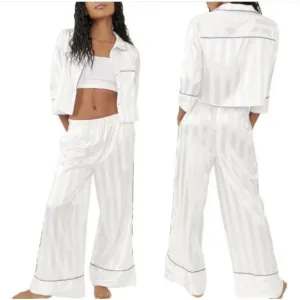 Intimately Free People Pajama L Ivory Pajama Party Sleep Set