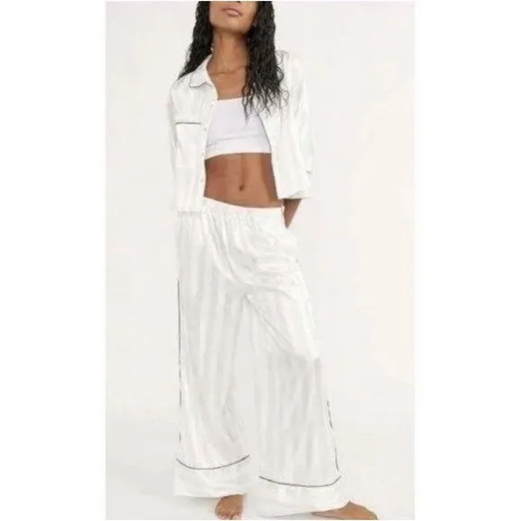 Intimately Free People Pajama L Ivory Pajama Party Sleep Set