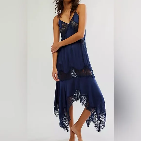 Intimately Free People | Sunsetter Maxi Slip Dress | Women’s Lace Dress | NWT