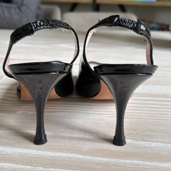 Isaac Mizrahi Slingback Heels size 9 black