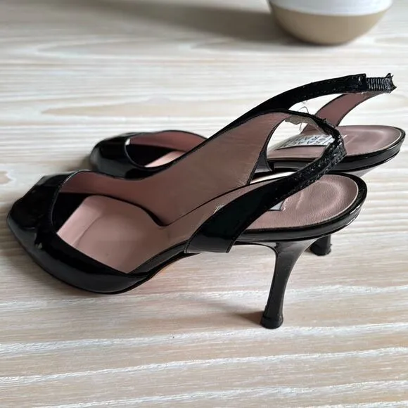 Isaac Mizrahi Slingback Heels size 9 black