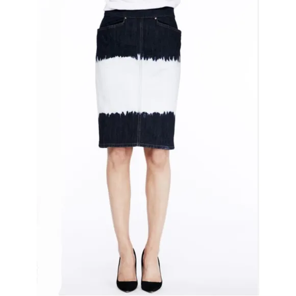 Isabel Marant Etoile Perrine Denim Skirt 8 Blue French Western Festival Cowgirl