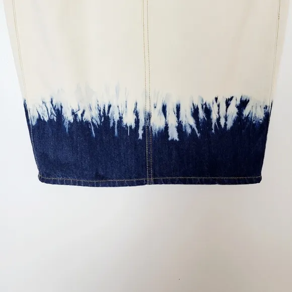 Isabel Marant Etoile Perrine Denim Skirt 8 Blue French Western Festival Cowgirl
