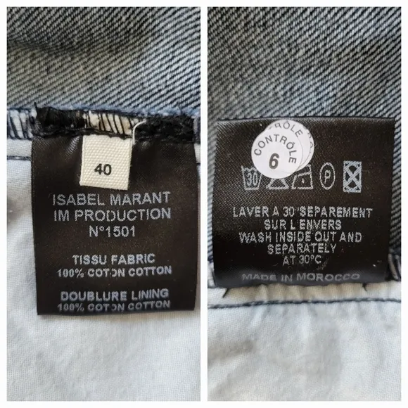 Isabel Marant Etoile Perrine Denim Skirt 8 Blue French Western Festival Cowgirl