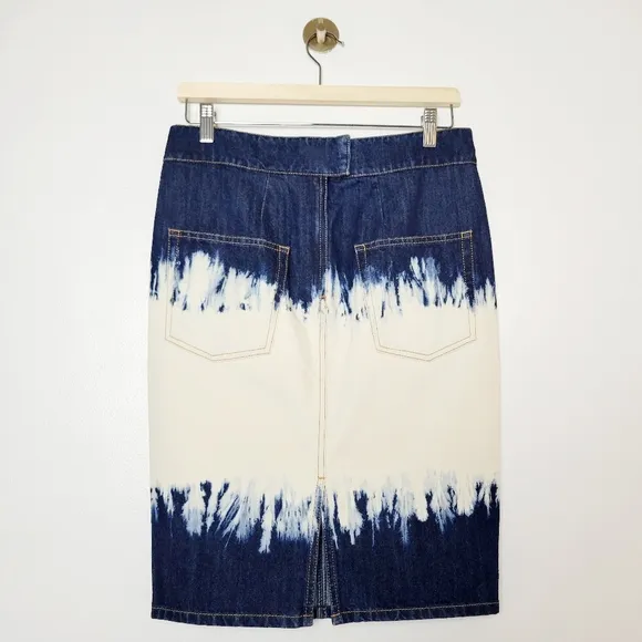 Isabel Marant Etoile Perrine Denim Skirt 8 Blue French Western Festival Cowgirl