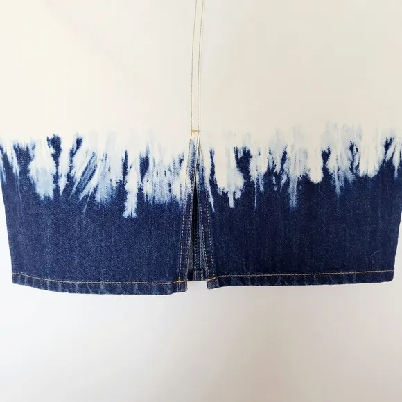 Isabel Marant Etoile Perrine Denim Skirt 8 Blue French Western Festival Cowgirl