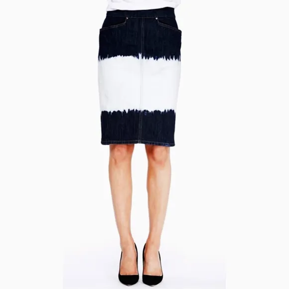 Isabel Marant Etoile Perrine Denim Skirt 8 Blue French Western Festival Cowgirl