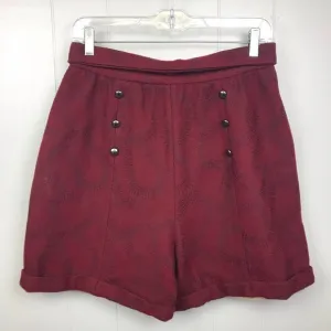 Italian Wool Blend High Waist Pinup Shorts Rocker Sailor Shorts Size Small
