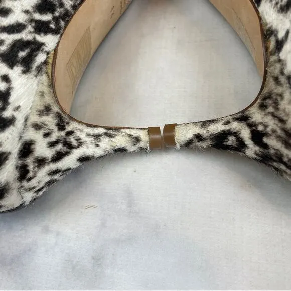 J. Crew Collection Dulci Spotted Fur Kitten Heel Pumps
