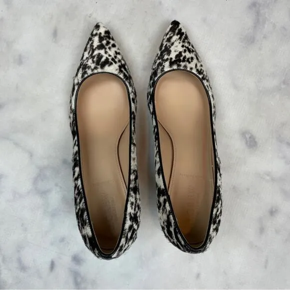 J. Crew Collection Dulci Spotted Fur Kitten Heel Pumps