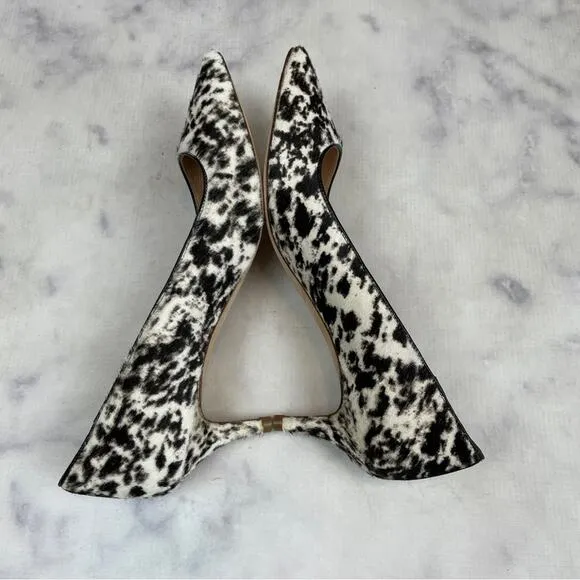 J. Crew Collection Dulci Spotted Fur Kitten Heel Pumps