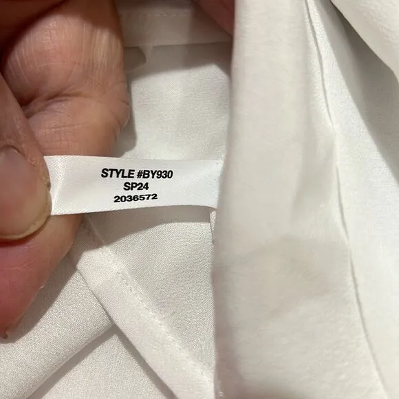 J. Crew Elena shirtdress in chiffon white NWT size 2
