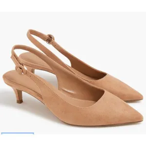 J. Crew Factory Slingback Kitten Heels - Sienna - Size 7 - NWOT