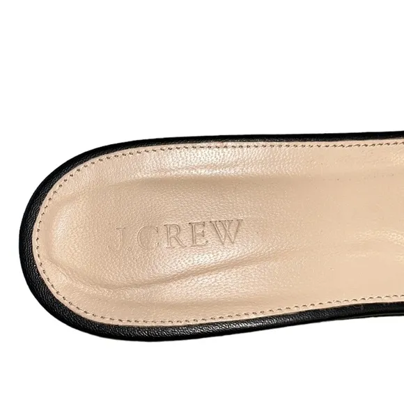 J. Crew Harper Metallic Woven Pointed Toe Flat Mules - 9.5