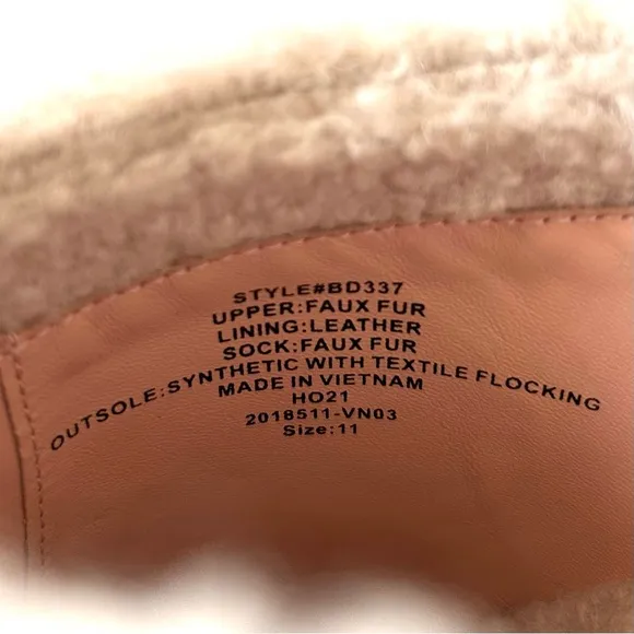 J. Crew Ivory White Sherpa Faux Fur Wood Platform Studded Slip-On Clogs