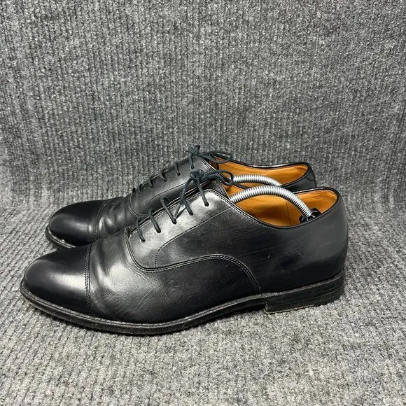 J. Crew Ludlow Cap Toe Black Leather Dress Shoes Oxfords Bench Made Men’s 12 D