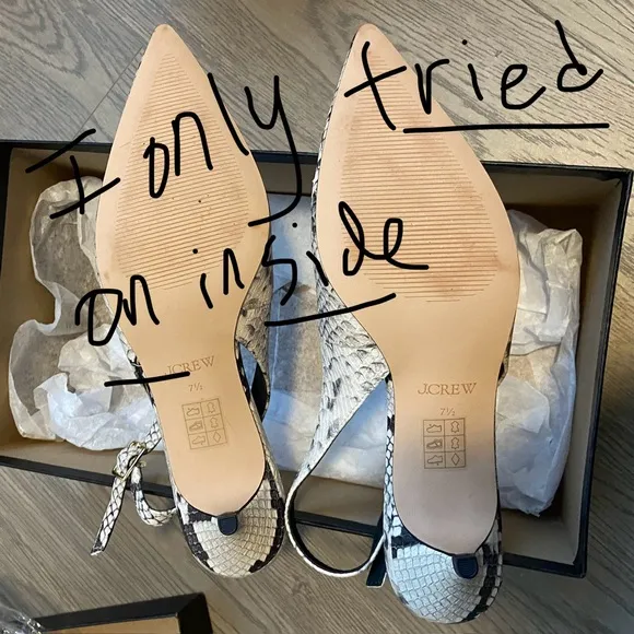 🌷J. Crew - Robin kitten heels - snake embossed Italian leather 7.5 CCO40 - NIB