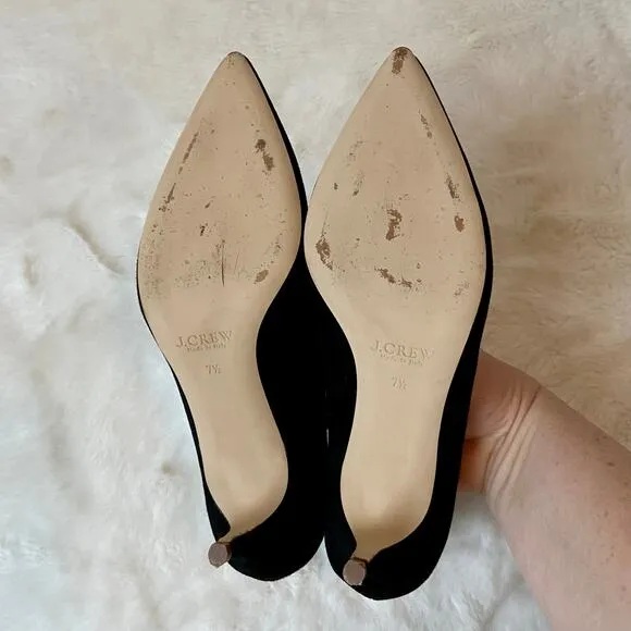 J. Crew Suede Kitten Heels