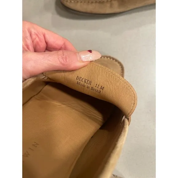 Jack Erwin Mens Decker Suede Driving Loafer Sand Tan  SZ 11M - Brazil