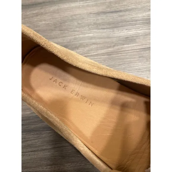 Jack Erwin Mens Decker Suede Driving Loafer Sand Tan  SZ 11M - Brazil