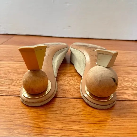 Jacquemus different geometric heel mules
