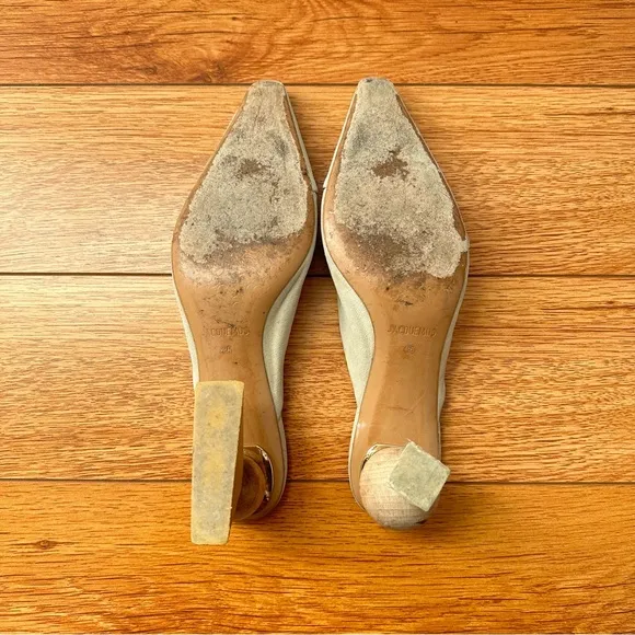 Jacquemus different geometric heel mules