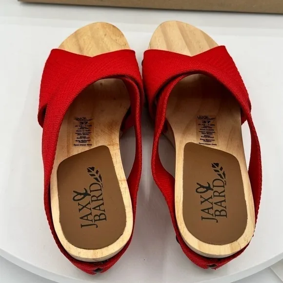 JAX &amp; BARD Libby Hill Womens Sandal  Color Red Ember  Size EU 37/US 6.5-7  NEW