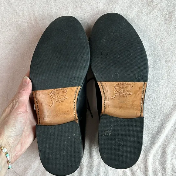 J.Crew Ludlow Cap Toe Leather Oxfords Black Size 7