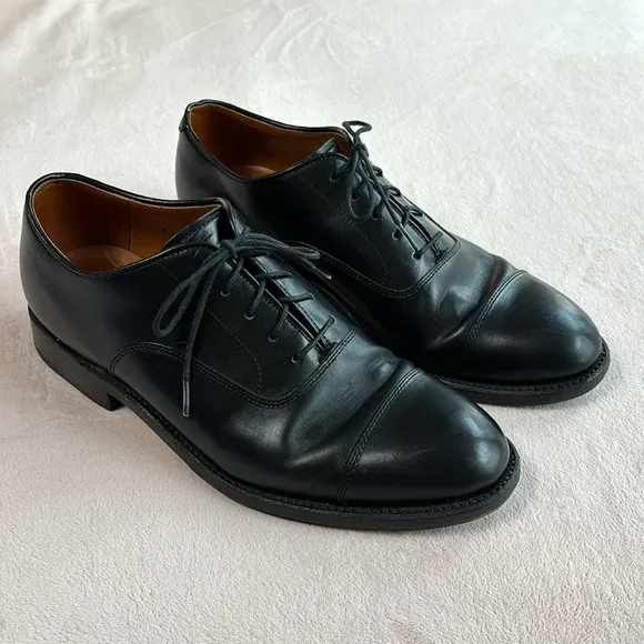 J.Crew Ludlow Cap Toe Leather Oxfords Black Size 7