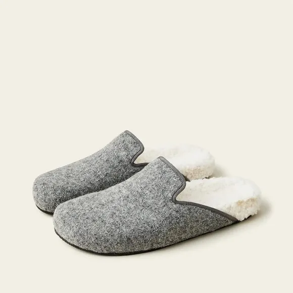 🆕{J.CREW} Pacific Sherpa-Lined Felt Clogs