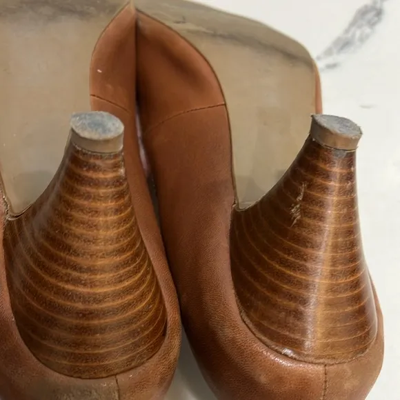 Jeffrey Campbell “Abby” tan kitten heels