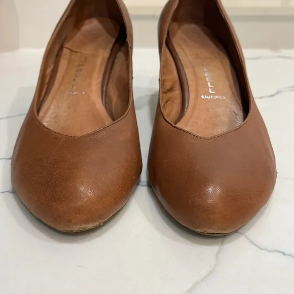 Jeffrey Campbell “Abby” tan kitten heels