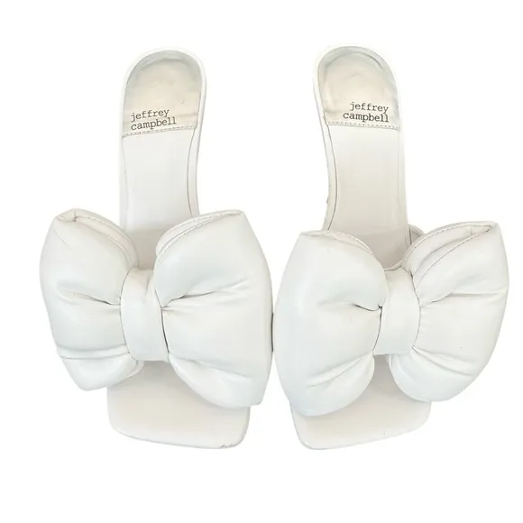 JEFFREY CAMPBELL | Bow Down Heeled Mules