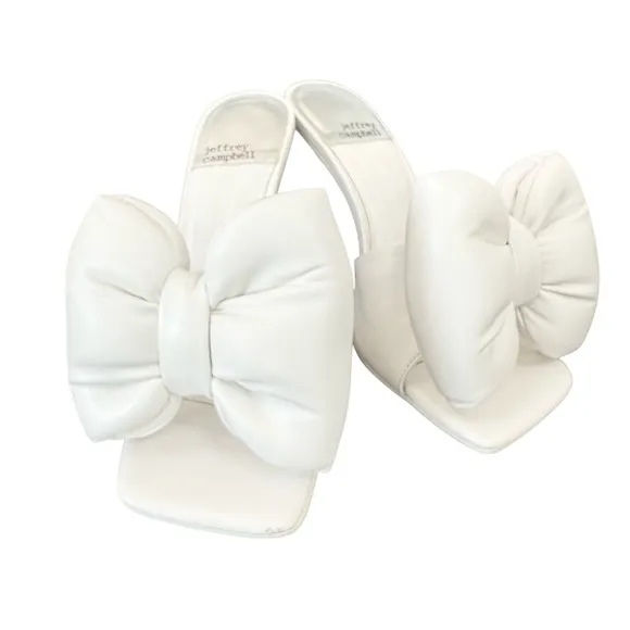 JEFFREY CAMPBELL | Bow Down Heeled Mules