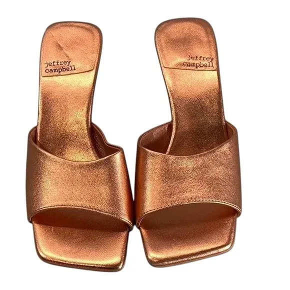 Jeffrey Campbell Mr. Big Square-toe Mule Sandals