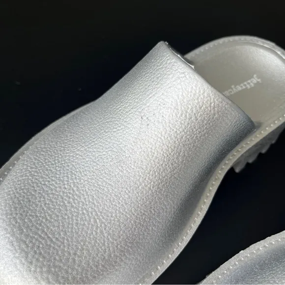 Jeffrey Campbell Silver Platform Clogs