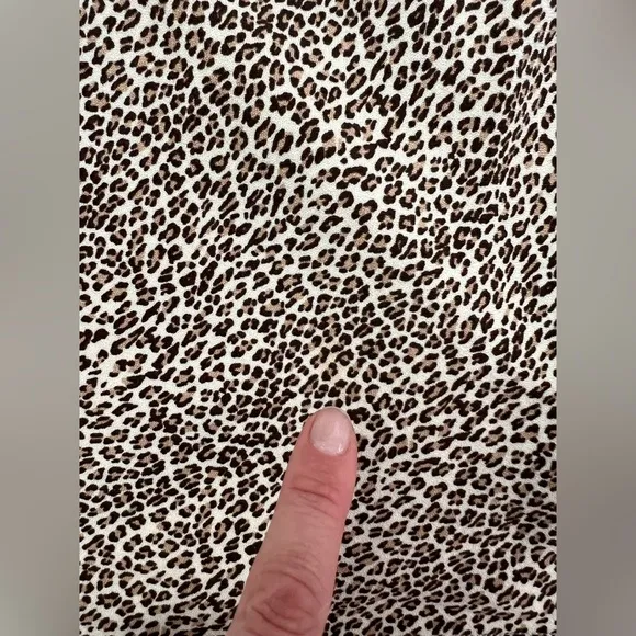 Jenni Kayne Leopard Black Brown Midi Pencil Slip Fairy Skirt Classic Timeless S