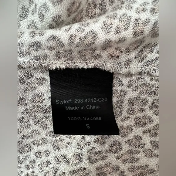 Jenni Kayne Leopard Black Brown Midi Pencil Slip Fairy Skirt Classic Timeless S