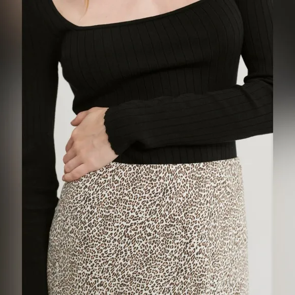 Jenni Kayne | Leopard Slip Skirt | Large