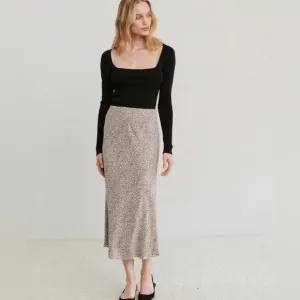 JENNI KAYNE Leopard Slip Skirt size xs