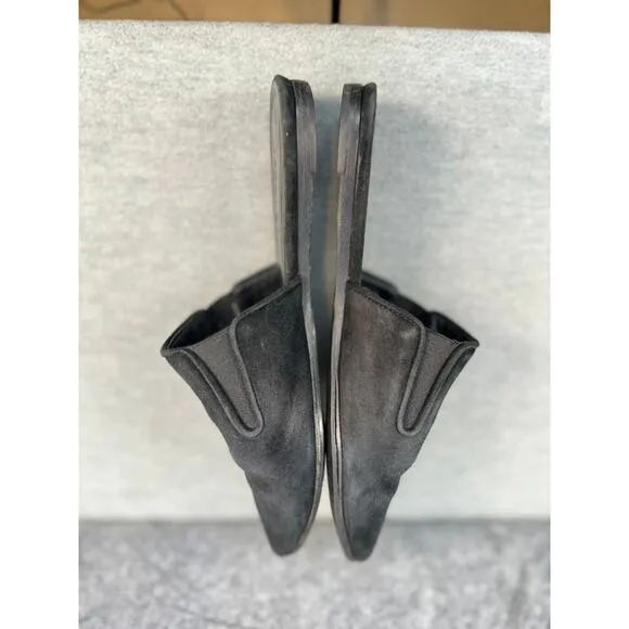 Jenni Kayne Mules Black Suede 37 Size 6.5